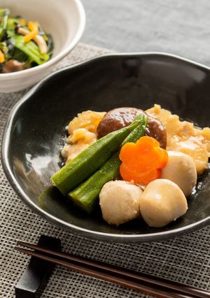 鶏の治部煮【入院食㉑夕/主菜】-レシピのメイン写真