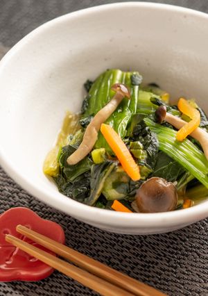 チンゲン菜のお浸し【入院食㉑夕/冷副菜】-レシピのメイン写真