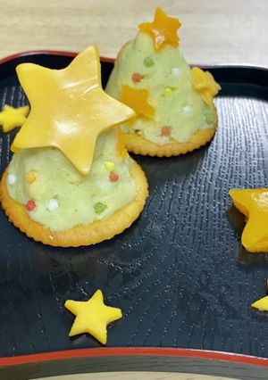 緑茶のマッシュポテトツリー カナッペ-レシピのメイン写真