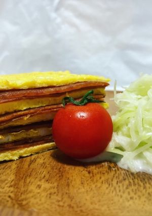 青パパイヤのコールスローとポークタマゴ-レシピのメイン写真
