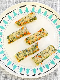 【手づかみ食べ】納豆と野菜のおやき-レシピのメイン写真