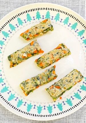 【手づかみ食べ】納豆と野菜のおやき-レシピのメイン写真