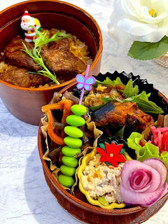 師走6 ステーキ丼 女子高生弁当-レシピのメイン写真