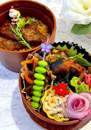 師走6 ステーキ丼 女子高生弁当-レシピのメイン写真