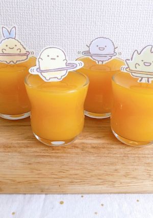 砂糖不使用！寒天で作るオレンジゼリー-レシピのメイン写真