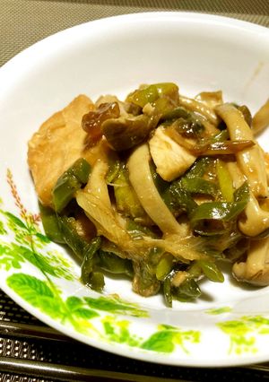 マンダイと万願寺唐辛子の炒め煮-レシピのメイン写真