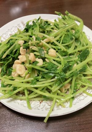 豆苗のねりごまポン酢和え-レシピのメイン写真