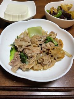豚肉とチンゲン菜の味噌炒め-レシピのメイン写真