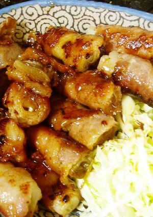 長ねぎの豚バラまきまき＊照り焼き-レシピのメイン写真