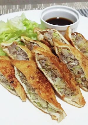 超簡単！薄揚げで作るヘルシー餃子！！-レシピのメイン写真
