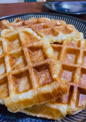簡単で美味しい☆シンプルなクロッフル♪-レシピのメイン写真