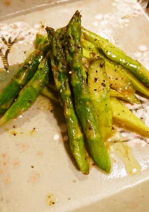 アスパラバターわさび醤油(ワカコ酒参考)-レシピのメイン写真