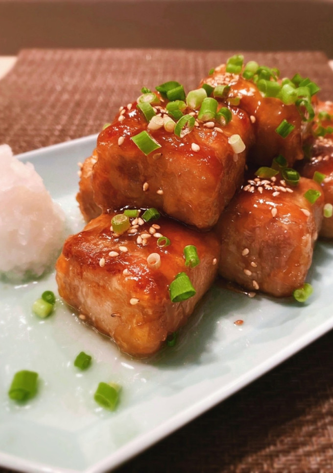 肉巻き厚揚げの照り焼き-レシピのメイン写真