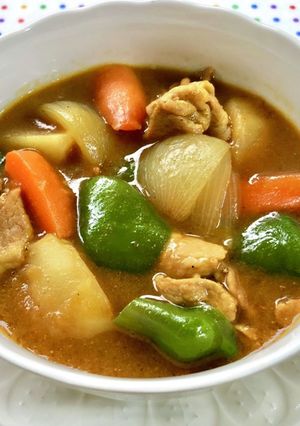 ふーふー♡ピーマン入りカレースープ♪-レシピのメイン写真