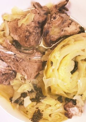 電気圧力鍋で作る骨付リブキャベツの煮込み-レシピのメイン写真
