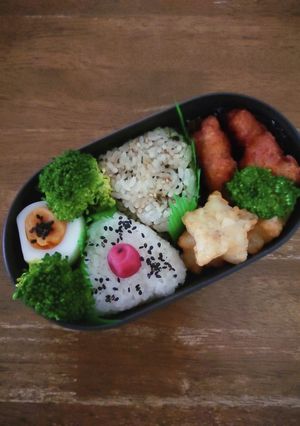 JK☆2種おにぎり弁当♪-レシピのメイン写真