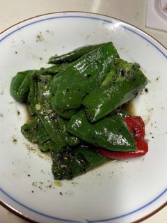 5分で完成ピーマン胡麻あえ-レシピのメイン写真