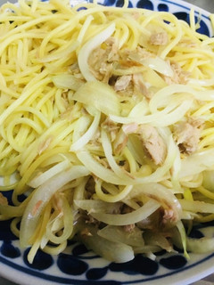 ツナと玉ねぎの和風パスタ-レシピのメイン写真
