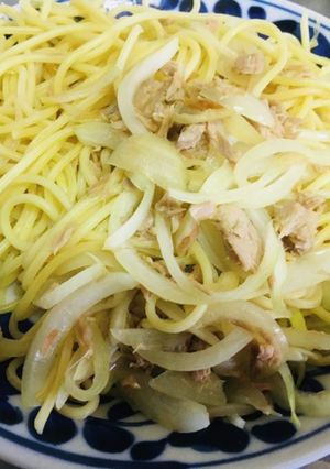 ツナと玉ねぎの和風パスタ-レシピのメイン写真