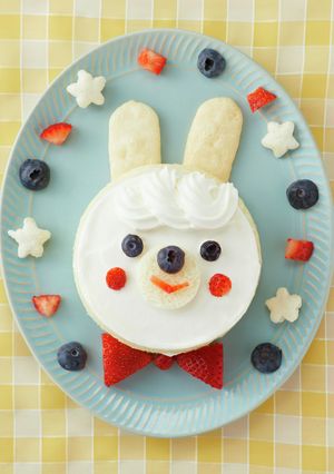 離乳食 まっしろしろうさぎのケーキ-レシピのメイン写真