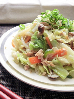 【主食・主菜・副菜】レンジで焼きうどん-レシピのメイン写真