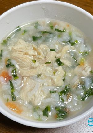 ササミと空芯菜のおかゆ離乳食-レシピのメイン写真