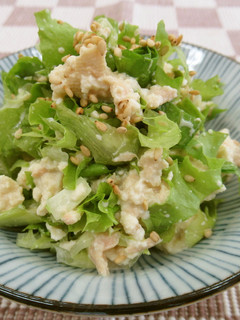 レタスとくずし豆腐のあえもの-レシピのメイン写真