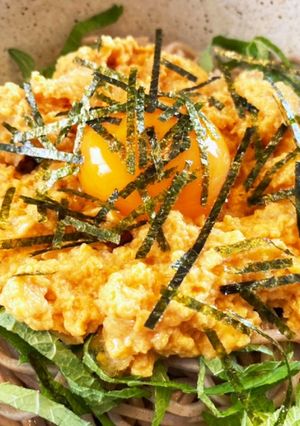 ウニぶっかけ蕎麦（風）多分安い。-レシピのメイン写真