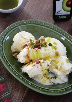 バニラアイスのアボカドオイルがけ-レシピのメイン写真