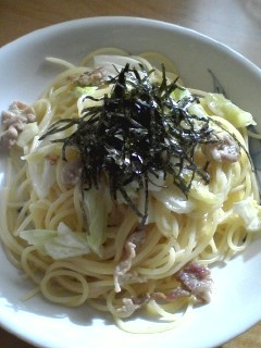 キャベツとポークの柚子胡椒パスタ-レシピのメイン写真