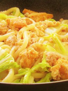 〖 ピリ辛! 麻婆白菜×焼きうどん 〗-レシピのメイン写真