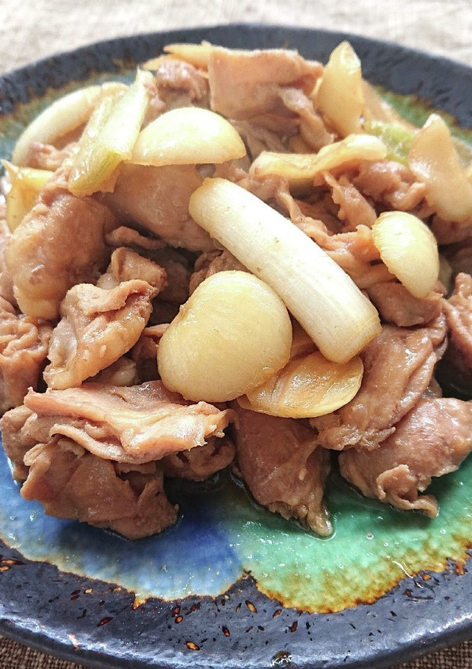 にんにくとハラミと長ネギの醤油白だし炒め-レシピのメイン写真