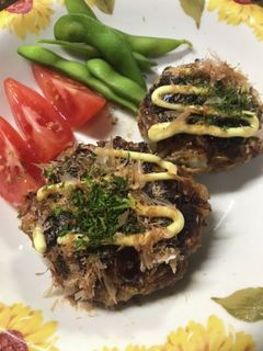 お好み焼き風ハンバーグ-レシピのメイン写真