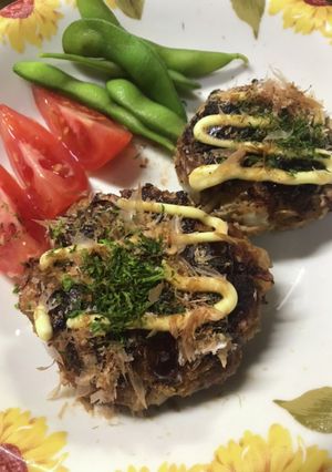 お好み焼き風ハンバーグ-レシピのメイン写真