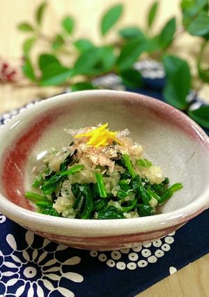 山葵入り☆ほうれん草の大根おろし和え-レシピのメイン写真