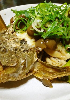 オコボの姿揚げきのこあんかけ-レシピのメイン写真