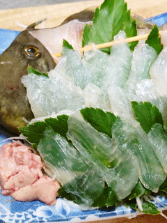 カワハギの活け造り-レシピのメイン写真