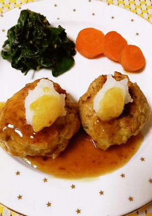 簡単♫甘酢あんかけハンバーグ-レシピのメイン写真