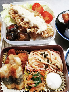 高校生息子&旦那弁当(12/10)-レシピのメイン写真