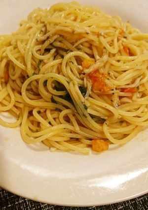 しらすトマトガーリックパスタ-レシピのメイン写真