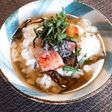 明太子と塩昆布のお茶漬け