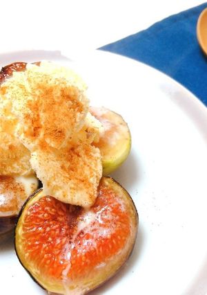 焼き無花果〜シナモンバター＆アイスのせ〜-レシピのメイン写真