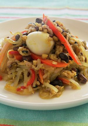 雑穀入り大根とまぐろとの塩麹カレー炒め-レシピのメイン写真