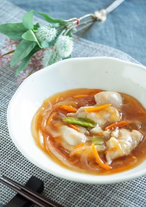 鶏ケチャップあんかけ【入院食⑥夕/主菜】-レシピのメイン写真