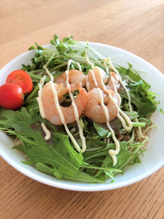 海老と水菜の混ぜそば-レシピのメイン写真