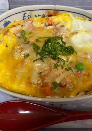 レンジで簡単★オートミールオムライス-レシピのメイン写真