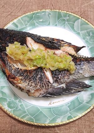 メジナを焼いてねぎ塩だれのせ-レシピのメイン写真