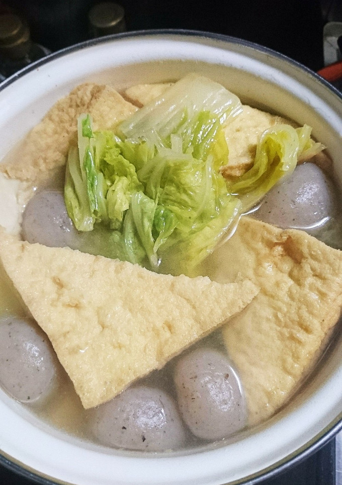 白菜と厚揚げ、たまこんにゃくの煮物-レシピのメイン写真