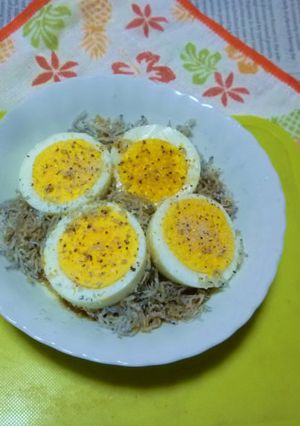 おじゃこ＆ゆで卵のタパス-レシピのメイン写真