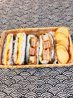 おにぎりサンド♡パートナーのお弁当♡-レシピのメイン写真